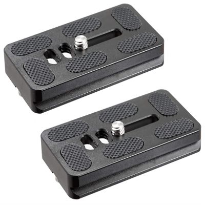 (2 Packs) Fotasy 70mm Arca Swiss Plate, 70 mm QR Plate, Quick Release Plate, Arca Type Plate, Tripod Quick Release Plate fits Arca-Swiss Universal Standard Clamp for DSLR Camera Tripod Ballhead