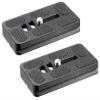 (2 Packs) Fotasy 70mm Arca Swiss Plate, 70 mm QR Plate, Quick Release Plate, Arca Type Plate, Tripod Quick Release Plate fits Arca-Swiss Universal Standard Clamp for DSLR Camera Tripod Ballhead view 1
