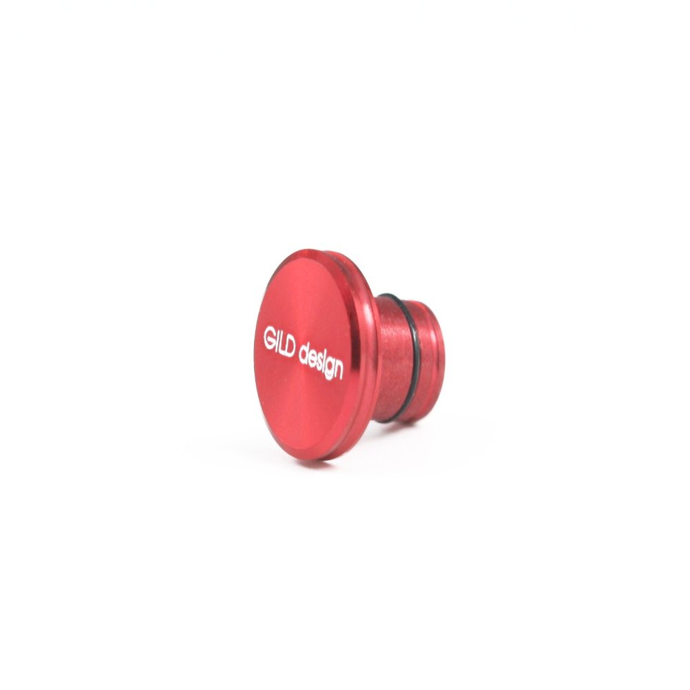 GILD Design GA-200R Aluminum Shaved Earphone Jack Cover, Red
