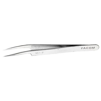 Facom 142.2- High precision tweezers 15 angled model - cleared nose, 15g