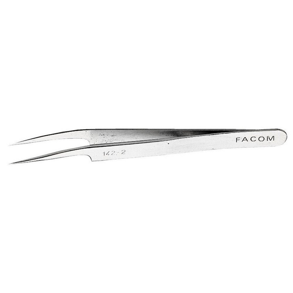 Facom 142.2- High precision tweezers 15 angled model - cleared nose, 15g