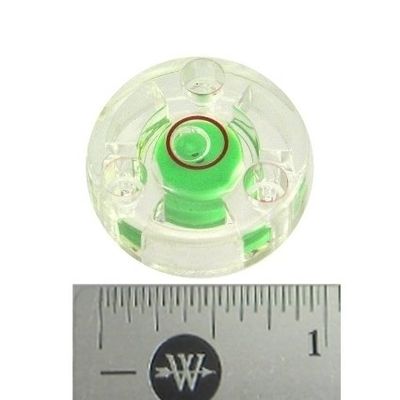 Three Mountable Spirit Bubble Level Round Disc 25mm Mount with 3 Screw Holes New