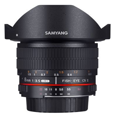 SAMYANG 8 mm f/3.5 UMC CS II fisheye Lens - for Olympus 4/3