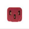 SF Cable 3ft IEC 60320 C14 to C13 Power Extension Cord 10Amp 250V 18/3 AWG SJT - Red view 2