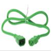 SF Cable 3ft IEC 60320 C14 to C13 Power Extension Cord 10Amp 250V 18/3 AWG SJT - White view 4