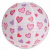 Valentine Red Hearts Paper Lantern 12-inch view 1
