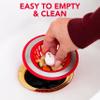 Joie Doodle Doo Kitchen Sink Strainer Basket, Fits All Standard Sinks, Stainless Steel, Cute Garbage Disposal Drain Cover, 4.5-Inch, Red Rooster view 4