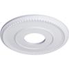 Ekena Millwork CM12BR Bradford Ceiling Medallion, 12 1/2"OD x 3 7/8"ID x 3/4"P (Fits Canopies up to 6 5/8"), Primed view 2