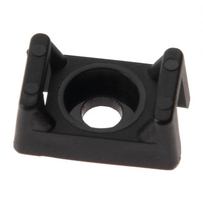 Panduit TM3S8-C100 Cable Tie Mount, .61", #8 Screw, Weather Resistant, Polypropylene, Black (Pack of 100)