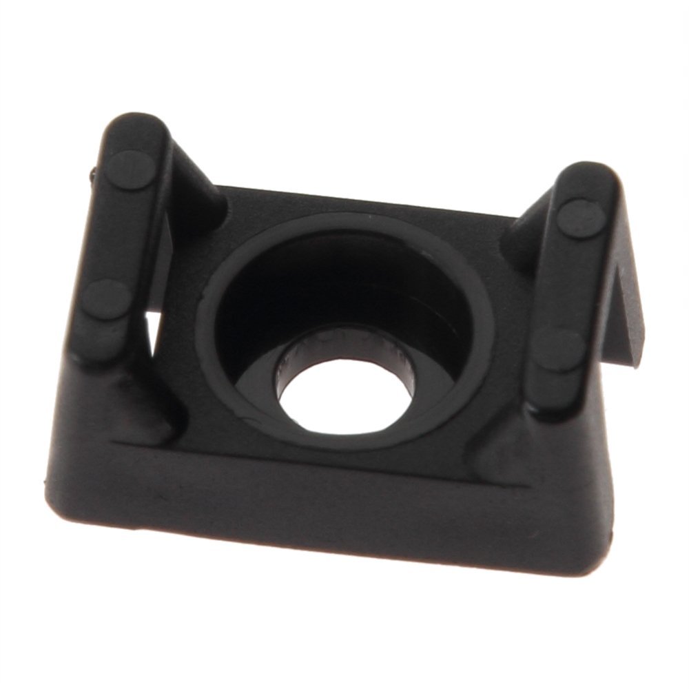 Panduit TM3S8-C100 Cable Tie Mount, .61", #8 Screw, Weather Resistant, Polypropylene, Black (Pack of 100)