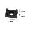 Panduit TM3S8-C100 Cable Tie Mount, .61", #8 Screw, Weather Resistant, Polypropylene, Black (Pack of 100) view 4