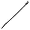 Panduit PLC2S-S10-M30 Pan-Ty Clamp Tie, Heat Stabilized Nylon 6.6, Standard Cross Section, Curved Tip, #10 Screw Size, 50lbs Min Tensile Strength, 1.84" Max Bundle Diameter, 0.20" Nominal Hole Diameter, 0.047" Thickness, 0.19" Width, 7.9" Length, Bla view 1