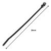 Panduit PLC2S-S10-M30 Pan-Ty Clamp Tie, Heat Stabilized Nylon 6.6, Standard Cross Section, Curved Tip, #10 Screw Size, 50lbs Min Tensile Strength, 1.84" Max Bundle Diameter, 0.20" Nominal Hole Diameter, 0.047" Thickness, 0.19" Width, 7.9" Length, Bla view 3