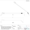 Panduit PLC2S-S10-M30 Pan-Ty Clamp Tie, Heat Stabilized Nylon 6.6, Standard Cross Section, Curved Tip, #10 Screw Size, 50lbs Min Tensile Strength, 1.84" Max Bundle Diameter, 0.20" Nominal Hole Diameter, 0.047" Thickness, 0.19" Width, 7.9" Length, Bla view 4
