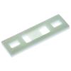 Panduit MTPC5H-E10-C39 Contour Multiple Tie Plate, Nylon 6.6, #10 Screw Mounting Method, 5 Bundles, 7.5" Hole Spacing, 0.2" Height, 63" Width, 8.09" Length (Pack of 100) view 1