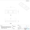Panduit MTPC5H-E10-C39 Contour Multiple Tie Plate, Nylon 6.6, #10 Screw Mounting Method, 5 Bundles, 7.5" Hole Spacing, 0.2" Height, 63" Width, 8.09" Length (Pack of 100) view 2
