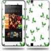 Christmas Holly Leaves on White Decal Style Skin fits Amazon Kindle Fire HD 8.9 inch view 1