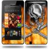 Chrome Skull on Fire Decal Style Skin fits Amazon Kindle Fire HD 8.9 inch view 1