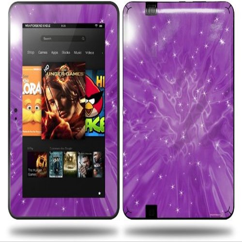 WraptorSkinz Stardust Purple Decal Style Skin fits Amazon Kindle Fire HD 8.9 inch