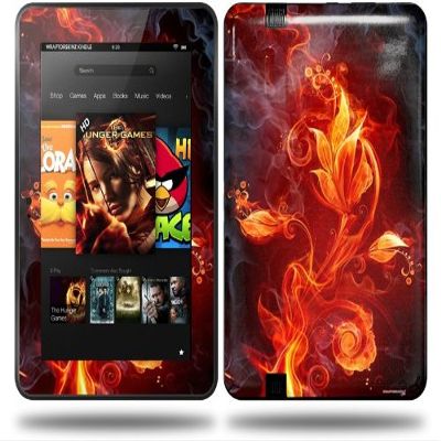 Fire Flower Decal Style Skin fits Amazon Kindle Fire HD 8.9 inch