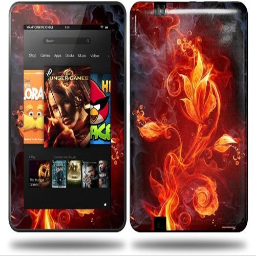 Fire Flower Decal Style Skin fits Amazon Kindle Fire HD 8.9 inch