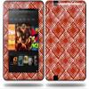 Wavey Red Dark Decal Style Skin fits Amazon Kindle Fire HD 8.9 inch view 1