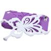 MyBat Solid Ivory White/Electric Purple Butterfly Kiss Hybrid Protector Cover for iPod Touch 5 view 3