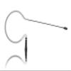 Countryman E6IDW5B2SB Soft E6i Directional Earset with 2 mm Cable for Sabine Transmitters (Black) view 1