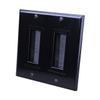 Wall Plate 2G Brush Blk by Monster - Jhiu MfrPartNo 140678-00 view 1