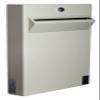 Protex Wall Mount Drop Box (LPD-161), for ballots, cash, checks, large size envelopes and other large documents, Piano hinge, Pre-drilled mounting holes off-white view 1