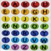 Colorful A-Z Alphabet ABC's 35 Pieces Home Button Stickers for iPhone 5 4/4s 3GS 3G, iPad 2, iPad Mini, iPod Touch by Red Rock view 1