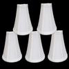 Urbanest Chandelier Lamp Shades 6-inch, Bell, Clip On, White (Set of 5) view 1