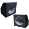 Absolute USA 6X9PKBG 6 X 9 Inches Angled/Wedge Box Speakers, Set of Two (Black/Grey) view 2