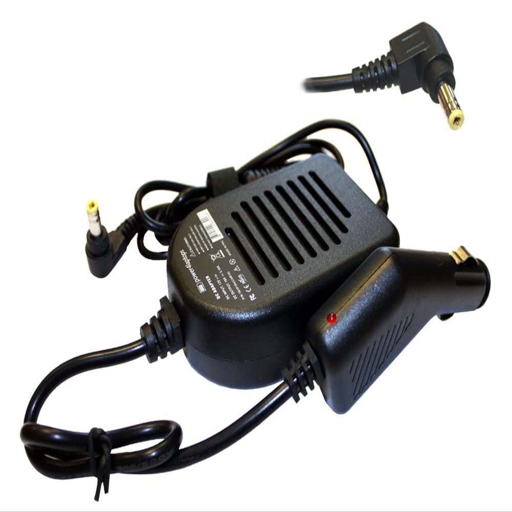 Power4Laptops DC Adapter Laptop Car Charger Compatible with Asus K601J