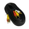 iMBAPrice 50FT RCA M/Mx3 Audio/Video Cable Gold Plated - Audio Video RCA Cable 50 feet view 1