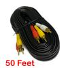 iMBAPrice 50FT RCA M/Mx3 Audio/Video Cable Gold Plated - Audio Video RCA Cable 50 feet view 2
