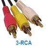 iMBAPrice 50FT RCA M/Mx3 Audio/Video Cable Gold Plated - Audio Video RCA Cable 50 feet view 3
