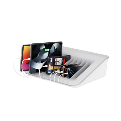 Belkin Charging Station For Laptops with Surge Protector - 10 Device USB Charging Dock for Tablets, Laptops, Chromebooks  Cable Management for Classrooms, Offices, Tech Labs, Shared Spaces, & More