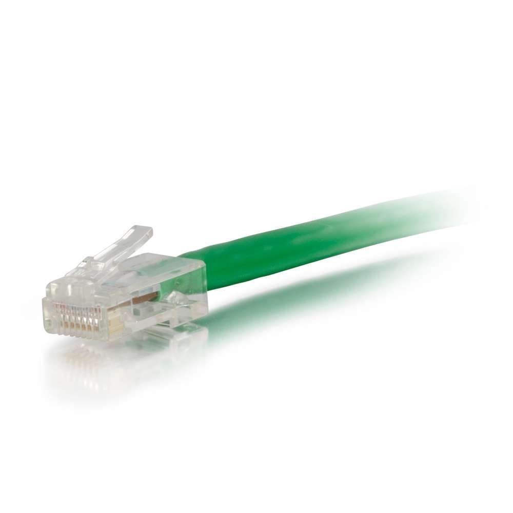 C2G 04144 Cat6 Cable - Non-Booted Unshielded Ethernet Network Patch Cable, Green (50 Feet, 15.24 Meters)