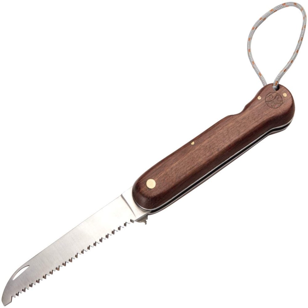 Taschensge: Fr Grnholz-Sgearbeiten. Material: Holz/Sgeblatt (ca. 10,5 cm Lang) aus rostfreiem Stahl/Mae ca. 24 cm Lang (ausgeklappt)