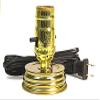 Creative Hobbies Mason Jar Lamp Making Kit is Pre-Wired and Easy to Use! Gold Color Lid & Socket view 1