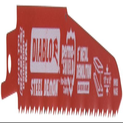 Diablo Bi-Metal Reciprocating Blades with Perma-Shield Coating for Thick Metal - 6" Length, Dual Tooth Design, 8/10 TPI, 2-Pack - DS0608BFD2