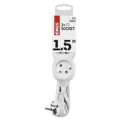 Emos 1902030150 Power Distribution Unit PDU - Power Distribution Units (PDUs) (Basic, White)