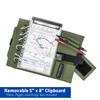 FlyBoys Classic Kneeboard for Pilots  Leg Strap, Flexible Clipboard, Eyelet Strip  General Aviation & EFB Compatible  Olive Green view 3