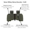 Steiner Military-Marine Series Binoculars, Lightweight Tactical Precision Optics for Any Situation, Waterproof, Green, 8x30 view 2