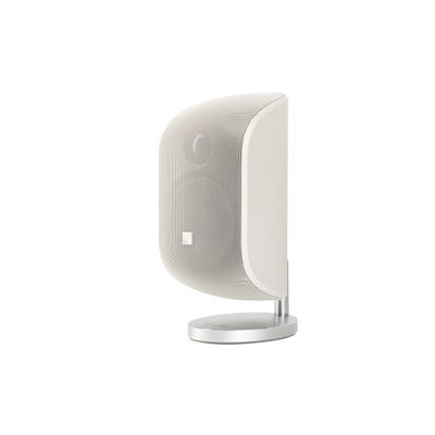 Bowers and Wilkins M-1 Satellite Speaker (1 Count) 4" Glass Fiber Midrange, 1" Aluminum Dome Tweeter, Use as Home Stereo Speakers or Center Channel in Your Surround Sound System, Matte White (Single)