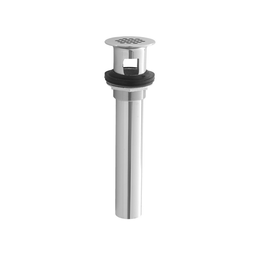 Jaclo 808-SG P.O. Plug Grid Style Drain with Overflow Holes, Satin Gold