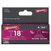 3/16" x 3/8" T18 Round Crown Staples, 1000 pk. view 1
