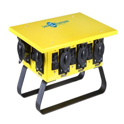 Lind Equipment 91000 Temporary Power Distribution Unit, 50A input, 6 x 120V/20A GFCI-protected outlets