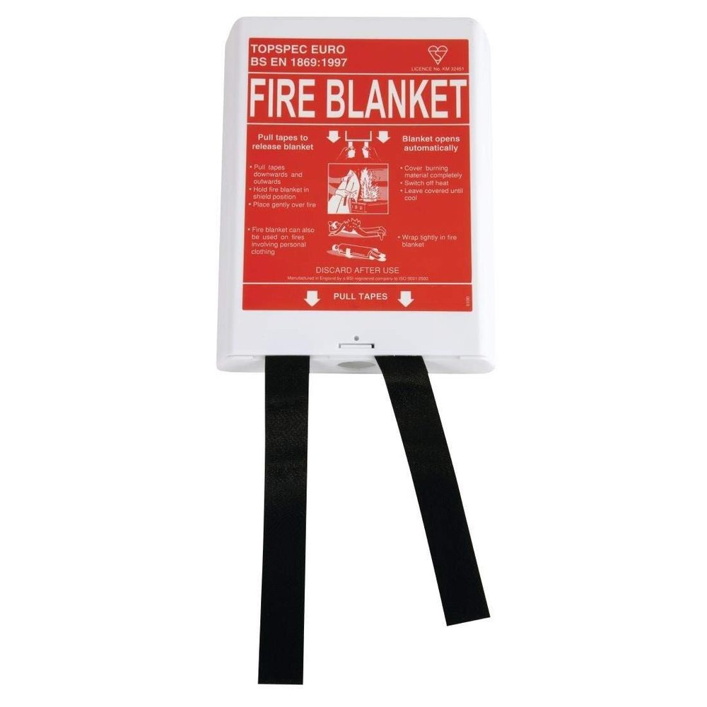 Quick Release Fire Blanket 1m x 1m.